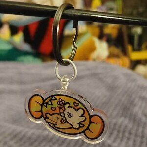 NWOT Candy Puppy Dog Kawaii Anime Cartoon Character Acrylic Keychain #28